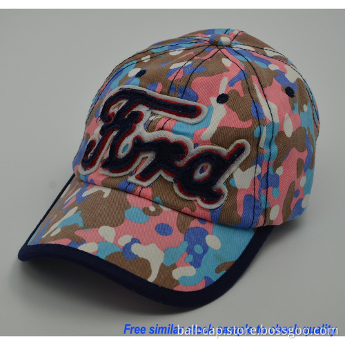 Towel applique Washed Polo Cap Baseball Caps grils cap